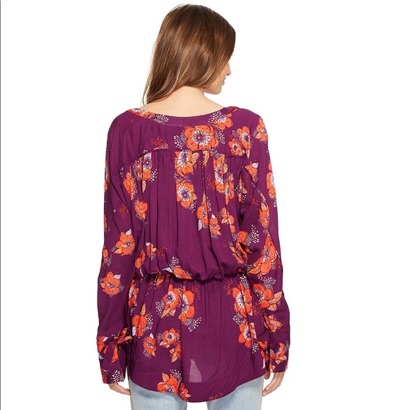 Free People Tuscan Dreams Tunic Blouse Size M - Picture 4 of 10